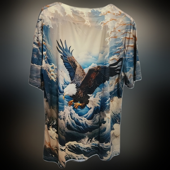 THE EAGLE AND KANAGAWA MEN'S SIZE L SHORT-SLEEVE TEE TSUNAMI REMEMBRANCE. - Picture 8 of 9